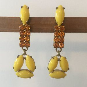 2" Stud Drop Earrings